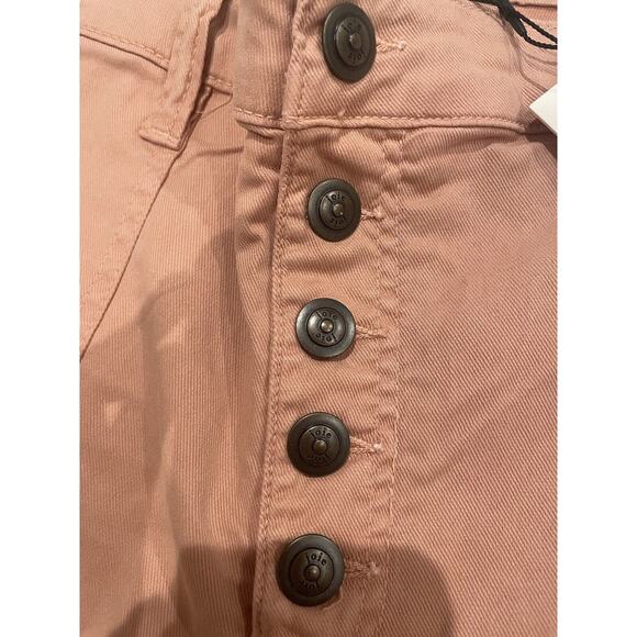 NWT $228 Joie Maxine Park Skinny Pink Denim Jeans Ankle Zip Cotton Blend 18W - Picture 8 of 14
